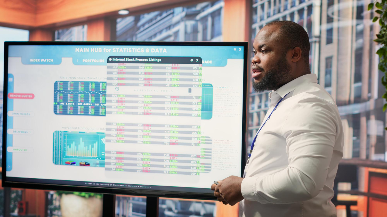 Professional organizing tasks on digital board or planning schedule